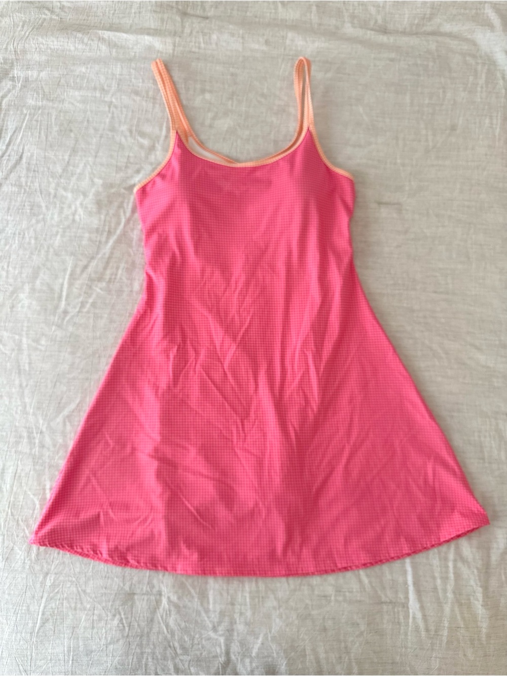 AS Revival Altard State Athletic Feminine Pink Mini Dress Peach Trim
